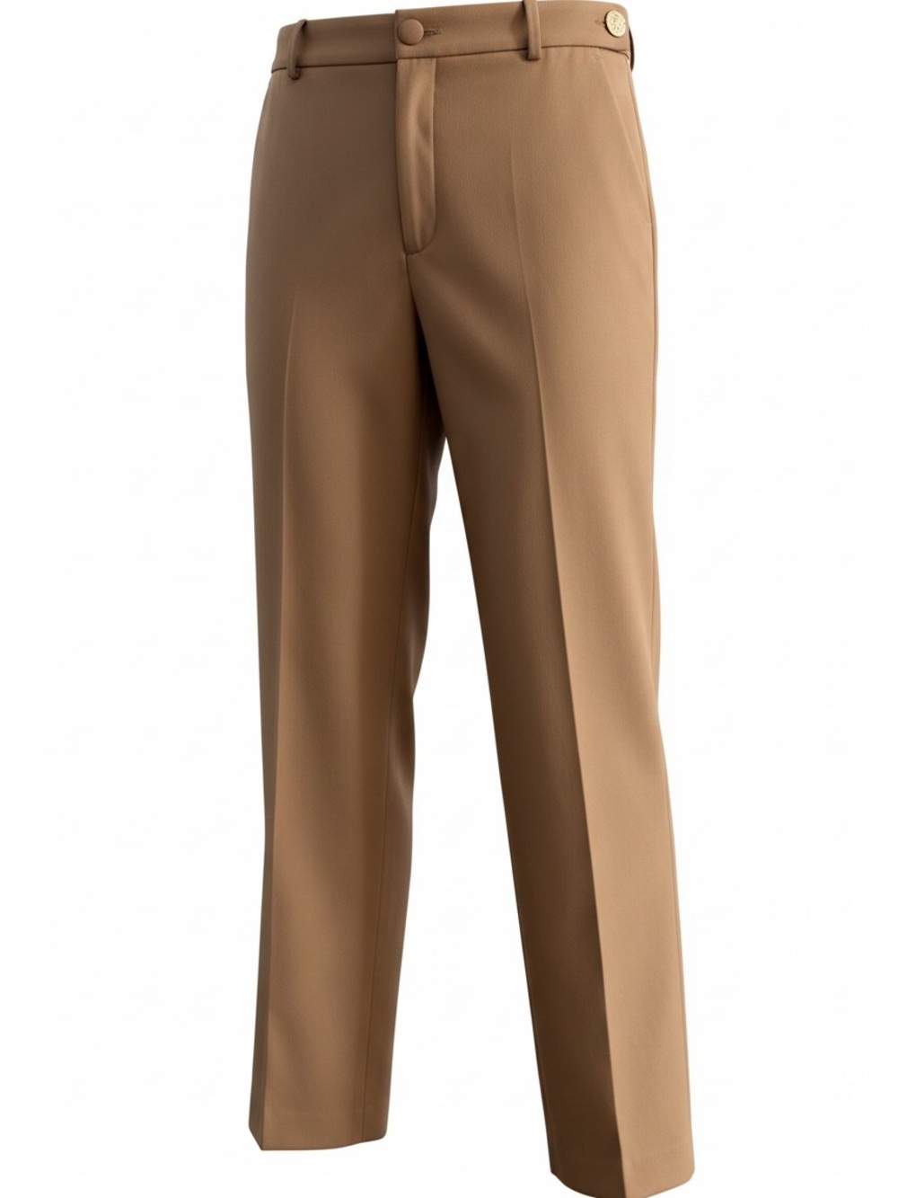 Zara Tan Wide-Leg Trousers in Rich Camel